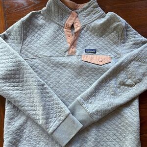 Patagonia cotton quilted 1/4 zip Pullover